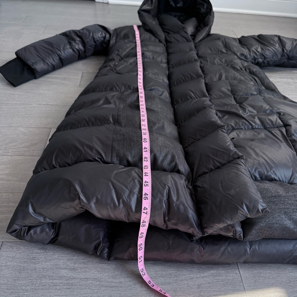 The Eight Senses Black Oversized Cloud Down Puffer Coat Full Length Hooded L OS - Picture 16 of 16